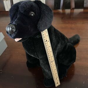FAO Schwarz  Plush Black Dog